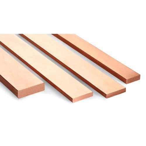 Copper Flat Bar - Industrial Grade, Rigid Hardness, Galvanized Surface Treatment, Alloyed Metal, Warranty Included