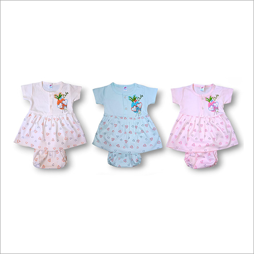 4417 ML XL Half Sleeves Frock - Cotton, XL Size | Printed Design for Girls, Comfortable Fit and Stylish Look