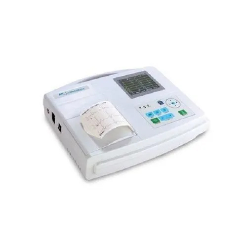 White Bpl Cardiart 6208 View Plus Resting 3 Channel Ecg Machine