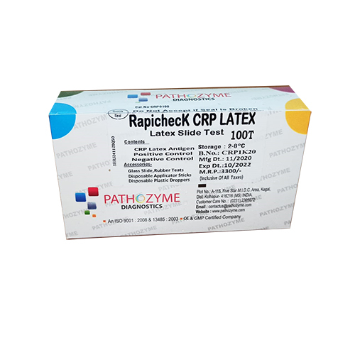 Crp Latex 100 Test Kit Pathozyme. Grade: Pharmaceutical