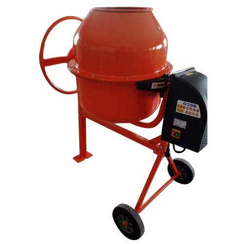 Portable Cement Mixer - Heavy-Duty Steel Drum, 3 Cubic Feet Capacity | Manual Control System, Automatic Shut Off, Efficient Mixing Power