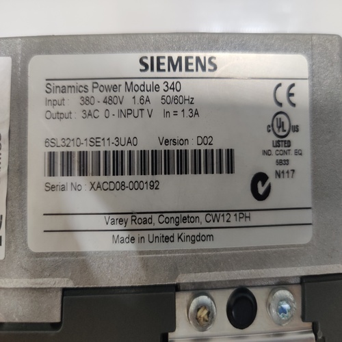 Siemens Sinamics 6sl3210-1se11-3ua0 Converter Power Module - Advanced Controller Technology , Versatile Integration Capabilities