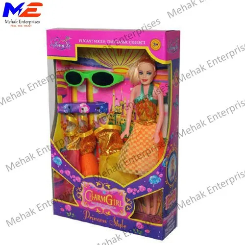 24.7inch Princess Barbie Doll - Plastic Material, 24.7 Inch Size, Multicolor Design | Good Quality, Cartoon Toy for Ages 5 and Up