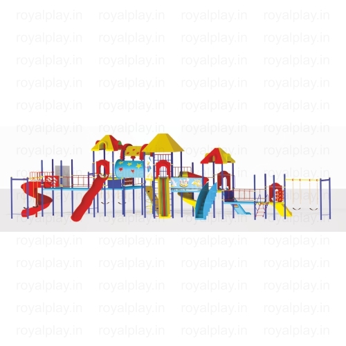 Multi Activity Play Station - Frp, H-7ft X W-8ft | Outdoor Playground For Children