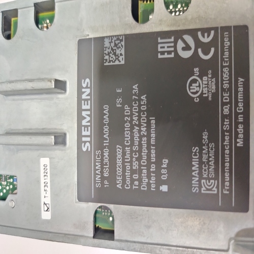 Siemens Sinamics S120 6sl3040-1la00-0aa0 Control Unit