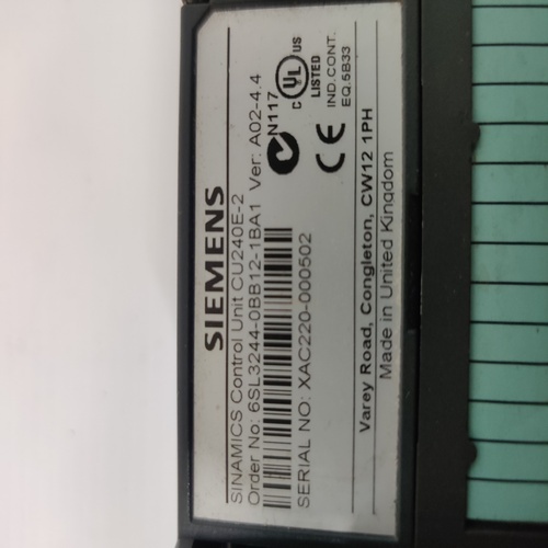Siemens Sinamics 6sl3244-0bb12-1ba1 Cu240e-2 Control Unit