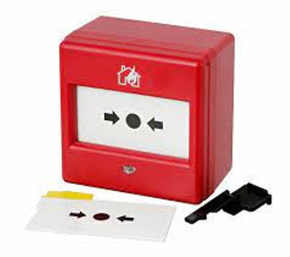 Intelligent Addressable Call Point - Plastic, Red Color, 24v Dc | High Visibility Led, Integral Short Circuit Isolator, Frangible Glass Element