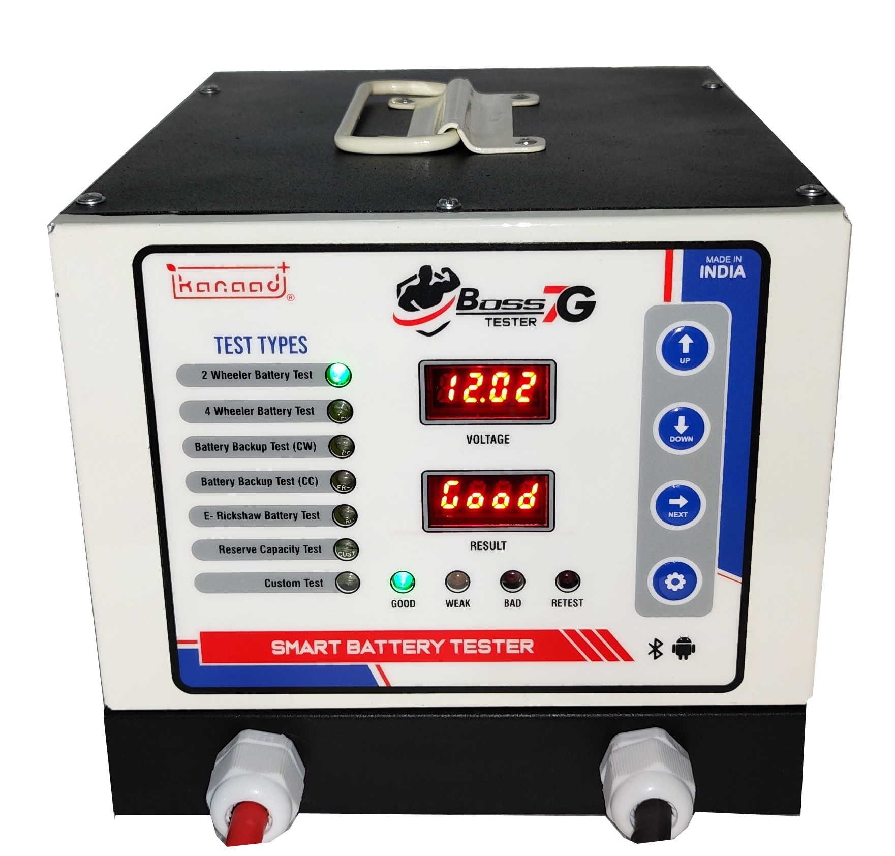 Black Battery Load Tester For Two Wheeler And Four Wheeler Batteries