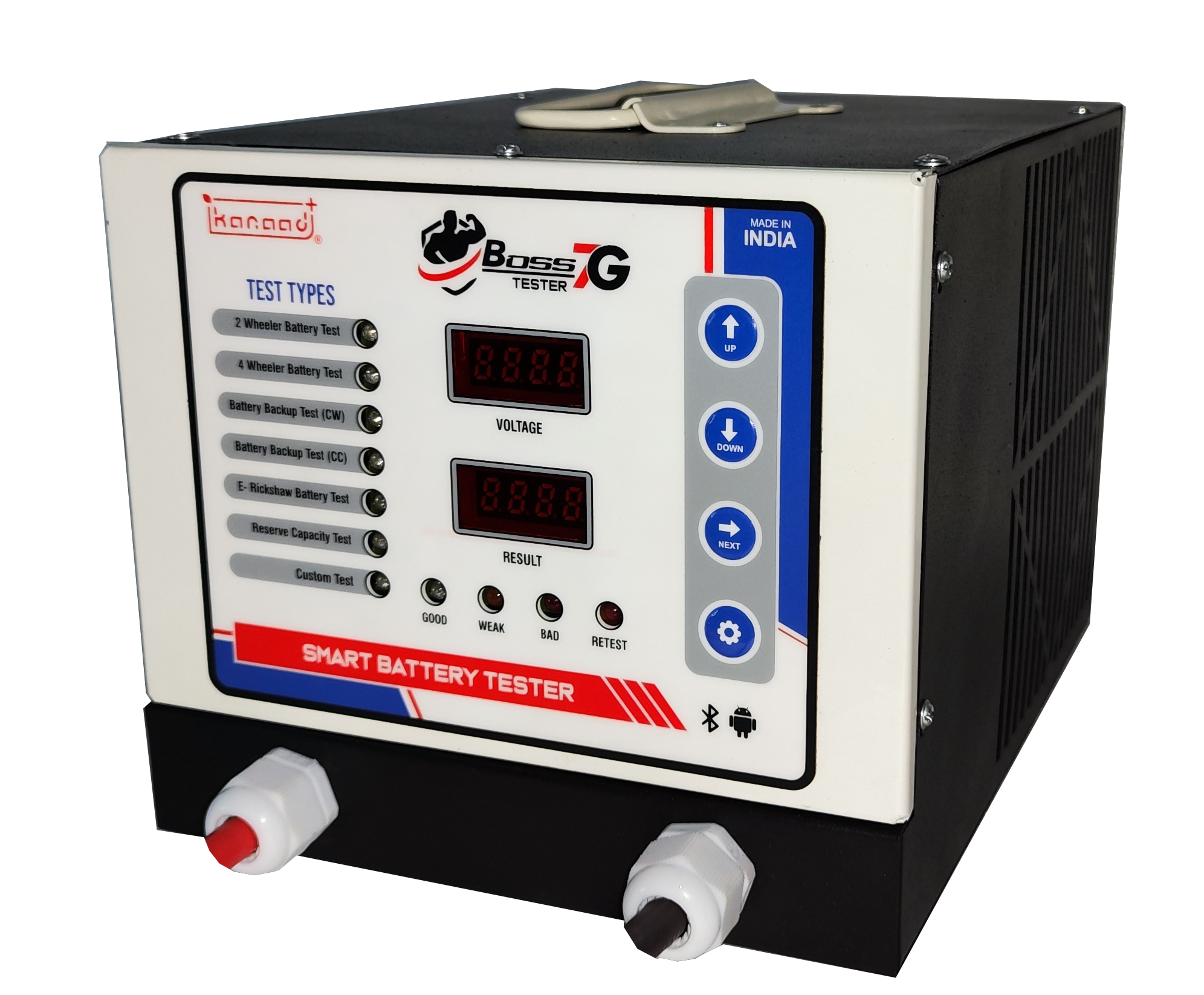 Black Battery Load Tester For Two Wheeler And Four Wheeler Batteries