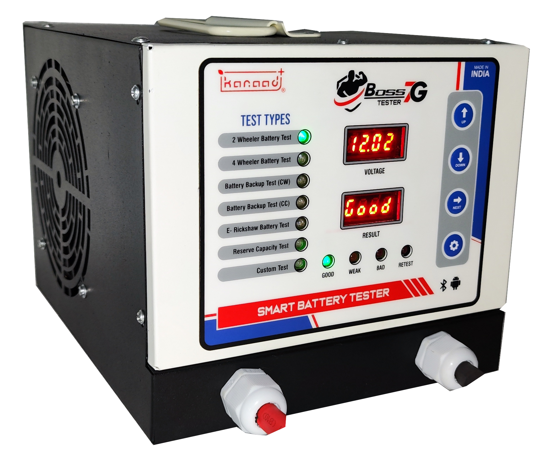 Black Battery Load Tester For Two Wheeler And Four Wheeler Batteries