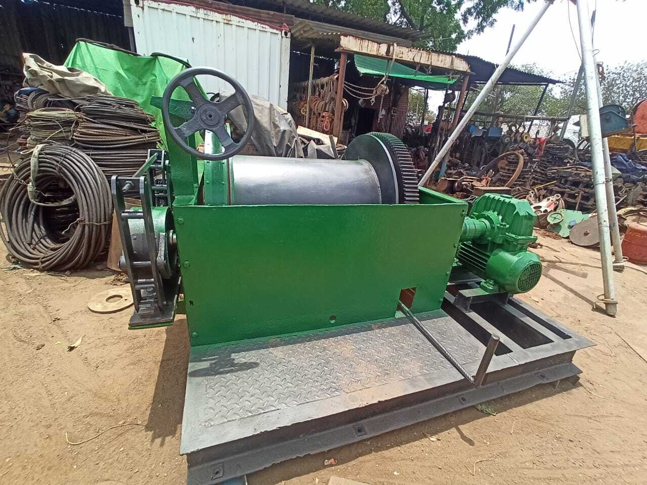 Indian Electric Winch - Industrial Grade , Green Color, Multiple Sizes Available