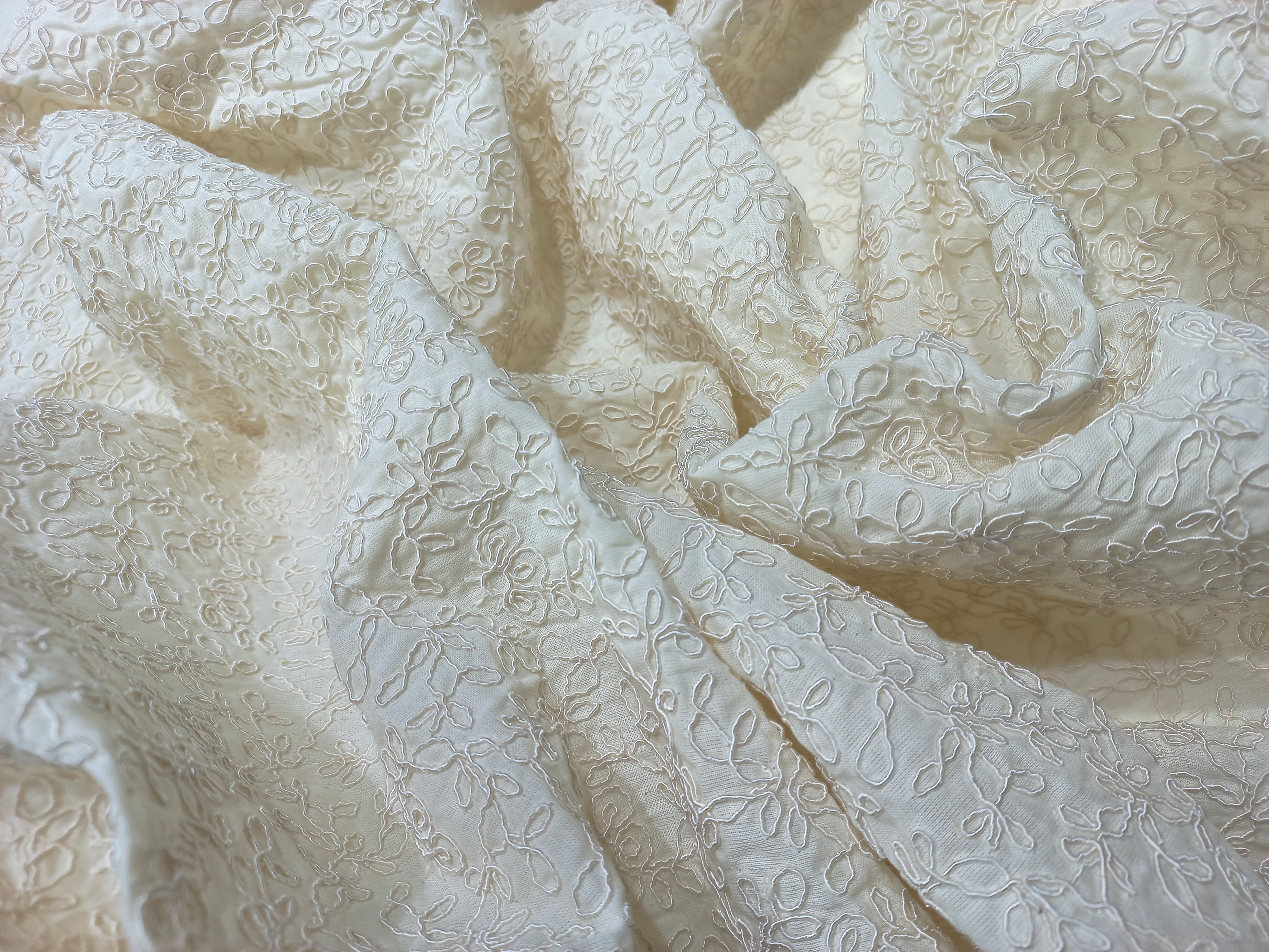 Coding Work Embroidery On Georgette Fabric - Pattern: Embroided