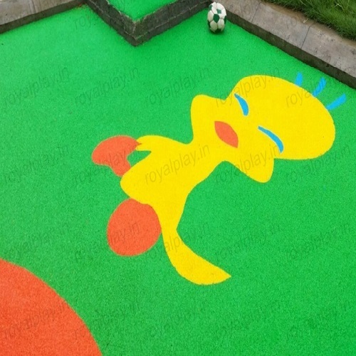 Epdm Flooring - 19 Mm Thick, Multi-color Options Like Green, Blue, Orange, Red, Yellow | Waterproof, Impact Absorbing, Anti-slip, Easy Maintenance