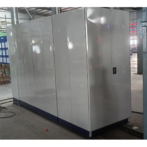Mobile Compactor - Mild Steel, Rectangular Design In Gray | Ideal For Industrial Storage