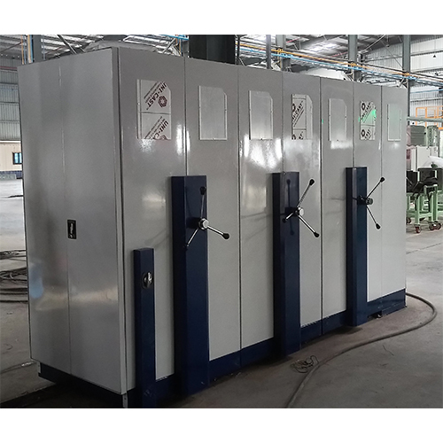 Mobile Compactor - Mild Steel, Rectangular Design In Gray | Ideal For Industrial Storage