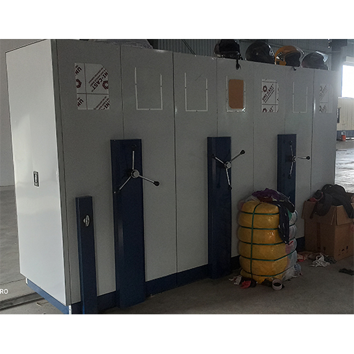 Mobile Compactor - Mild Steel, Rectangular Design In Gray | Ideal For Industrial Storage