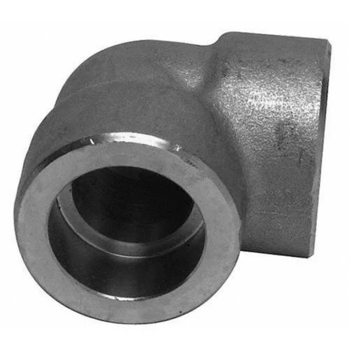 Carbon Steel Socket Weld Elbow - High-Quality Carbon Steel, Customizable Thickness Options, Sleek Silver Color, Warranty Included