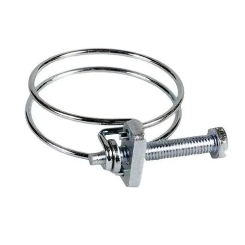Ms Wire Rope Clamp - Metal | Various Sizes, Silver Finish For Industrial Usage