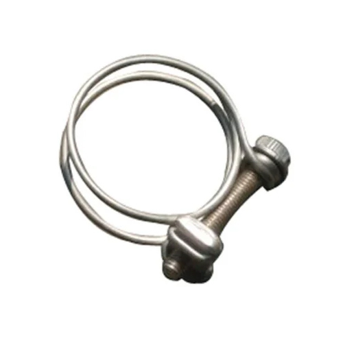 Ms Wire Rope Clamp - Metal | Various Sizes, Silver Finish For Industrial Usage
