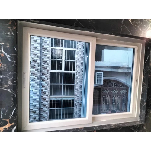 व्हाइट Upvc स्लाइडिंग विंडो