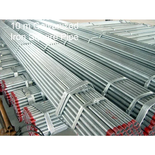 10 mm Galvanized Iron Square Pipe - Non-Alloy Iron, AISI Standard | High Quality, Galvanized Surface Treatment