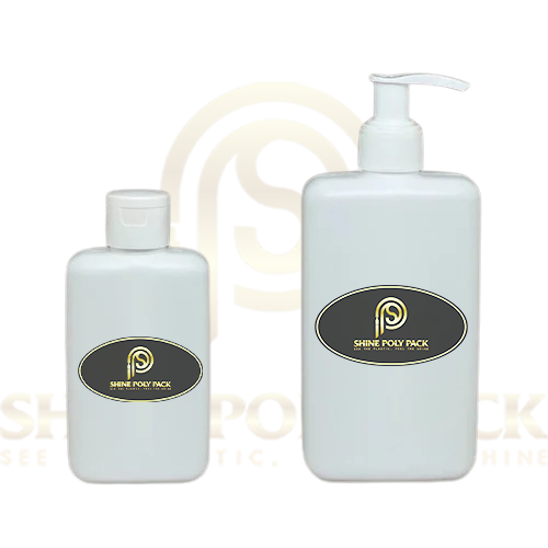 Hdpe Flat Lotion Bottle - Plastic Material, 50ml - 250ml Size Options, Any Color, Square Shape, Pump Sprayer Sealing Type, Ideal For Chemical & Oil Packaging