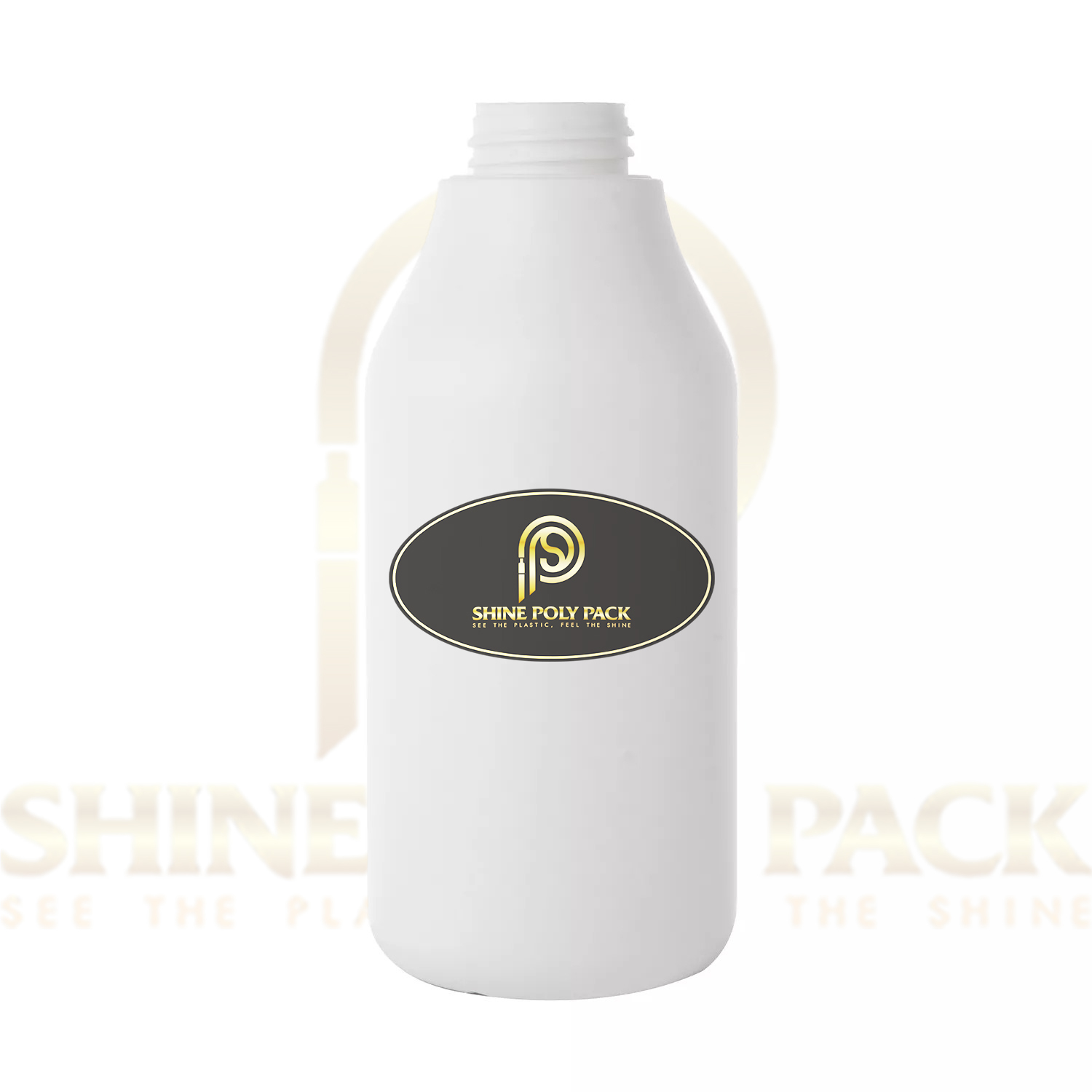 Hdpe Nutri Bottle - 200ml To 250ml | White Plastic, Round Shape, Pump Sprayer Sealing