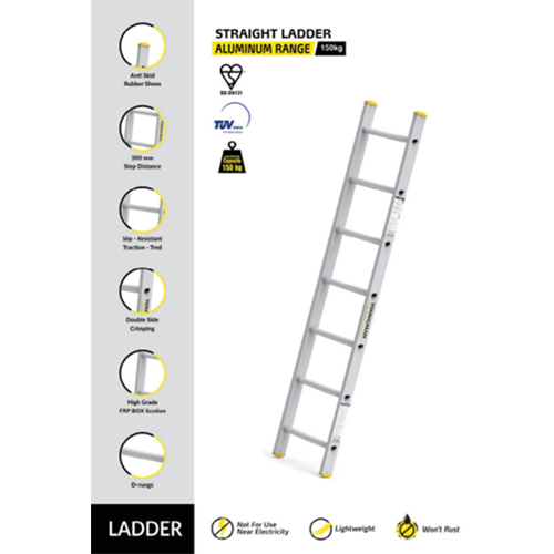 Aluminium Wall Ladder - Usage: Industrial & Domestic