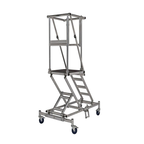 Height Adjustable Work Platform - Aluminium Frame, Industrial Ladder | Versatile Height Adjustability For Enhanced Work Efficiency