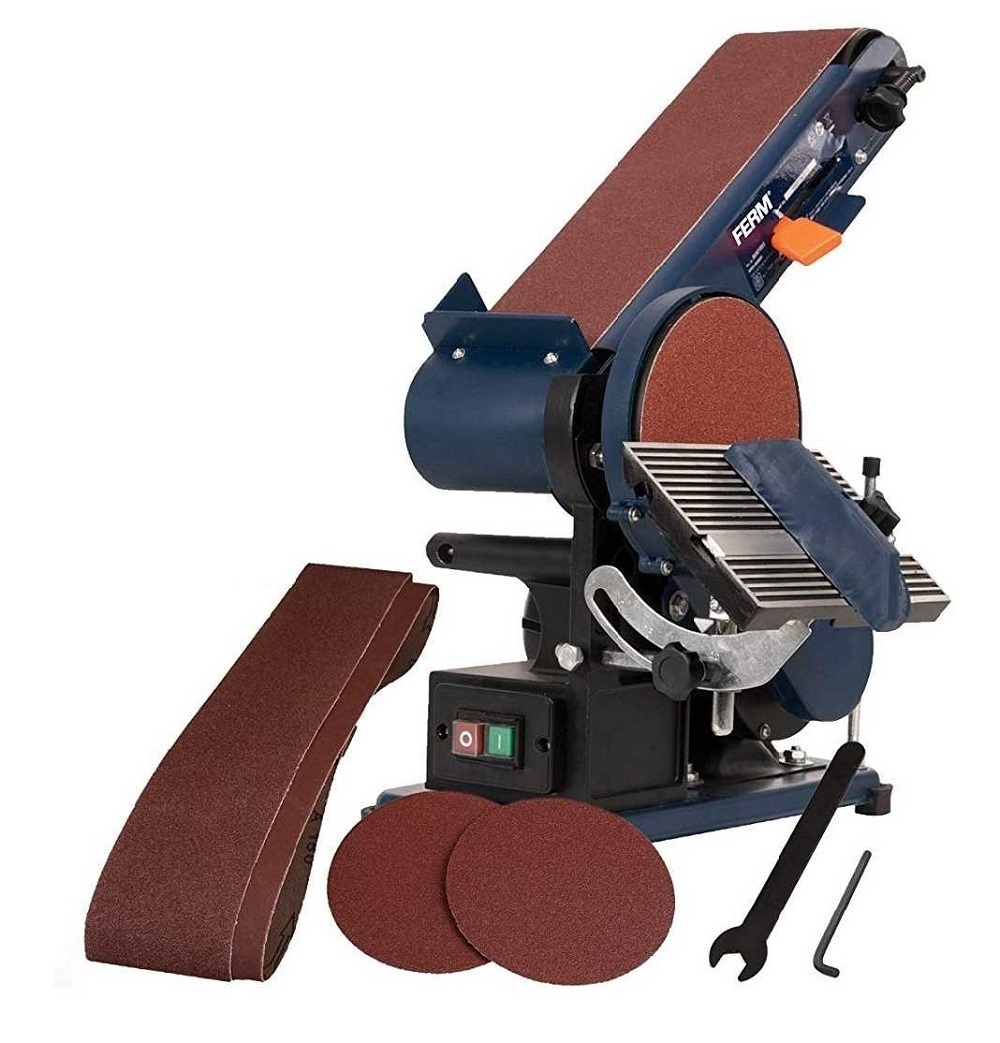 Belt Grinder - Mild Steel, 1220x150 Mm, 254 Mm Disc Size, 110v/220v/415v, 50/60 Hz | Standard Size, 1-year Warranty