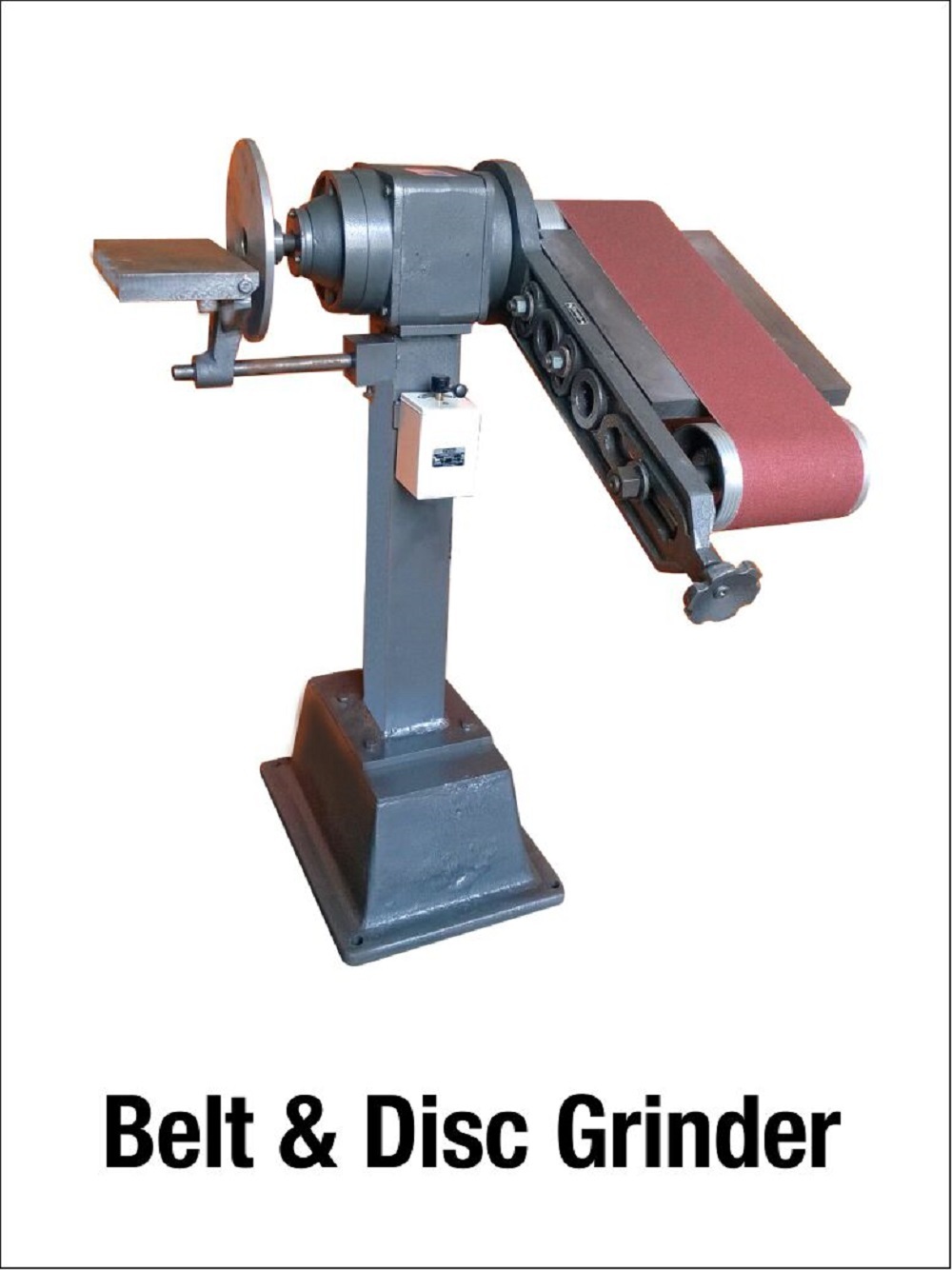 Belt Grinder - Mild Steel, 1220x150 Mm, 254 Mm Disc Size, 110v/220v/415v, 50/60 Hz | Standard Size, 1-year Warranty