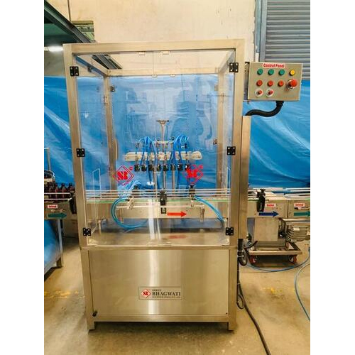 Automatic 8 Head Air-Jet Vacuum Cleaning Machine - Durable Stainless Steel, Modular Design , Eight Wash Cycle for Individual Bottles/Jars