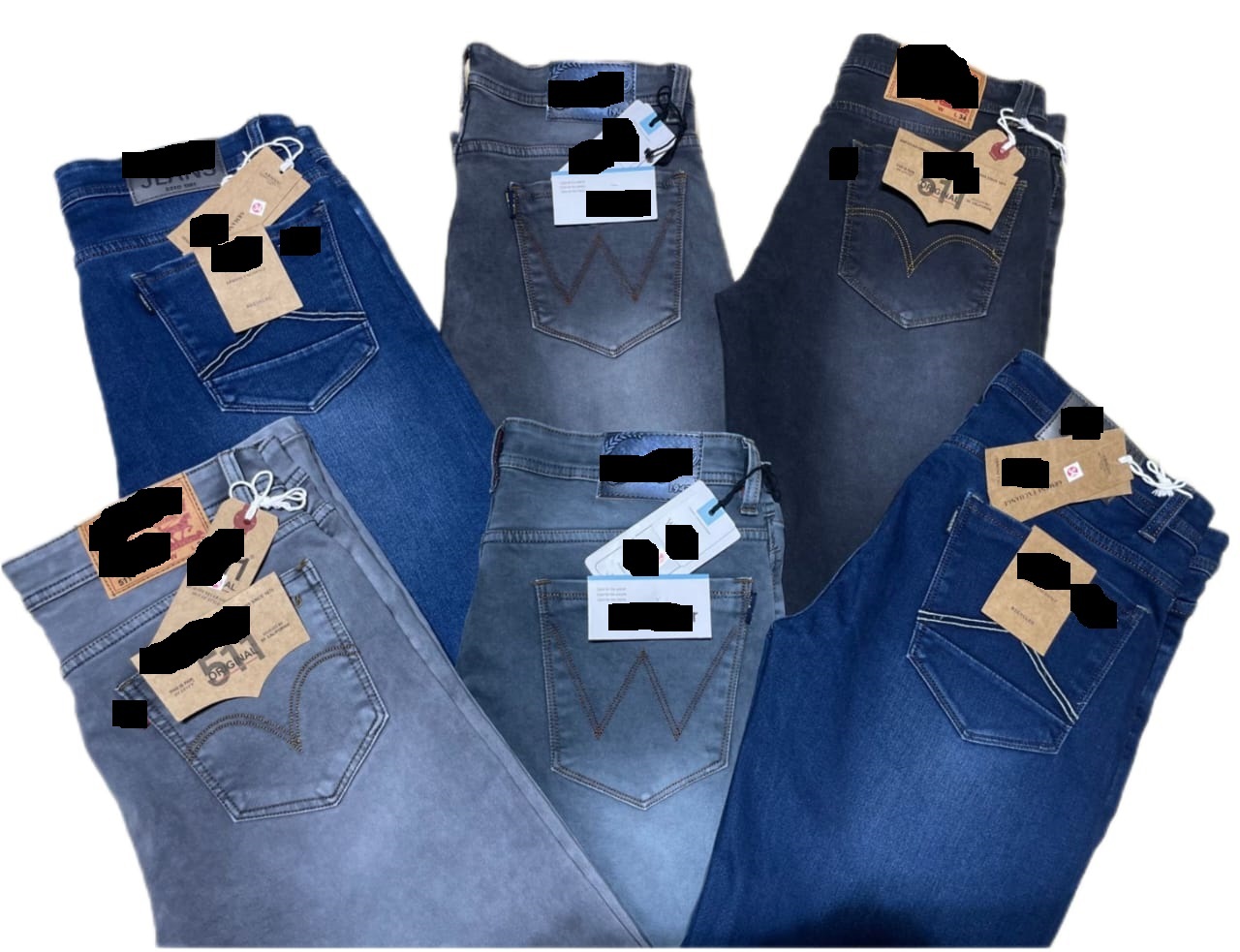 Branded Mens Bootcut Jeans - Color: Multi