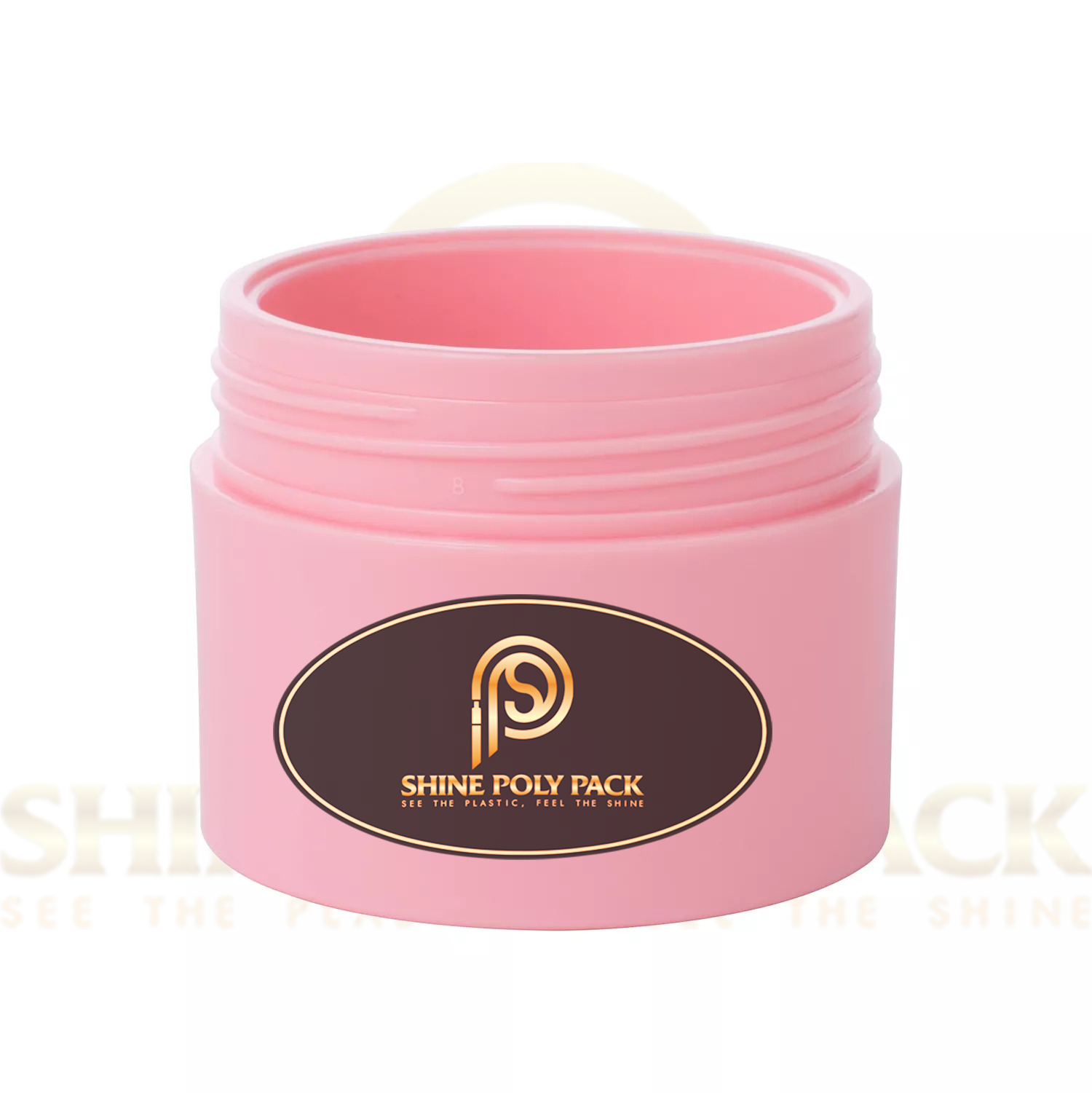 100gm Cosmetic Cream Jar - Plastic, 100gm Size, Any Color | Round Shape, Screw Cap, Suitable For Chemicals, Oils, Pharmaceuticals