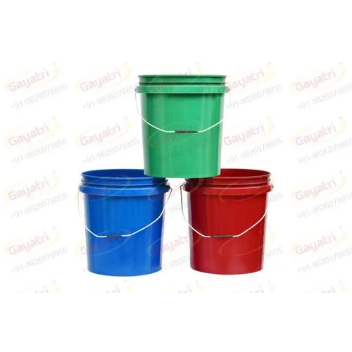 10 Ltr Paint Bucket Container - Color: Multi Colour