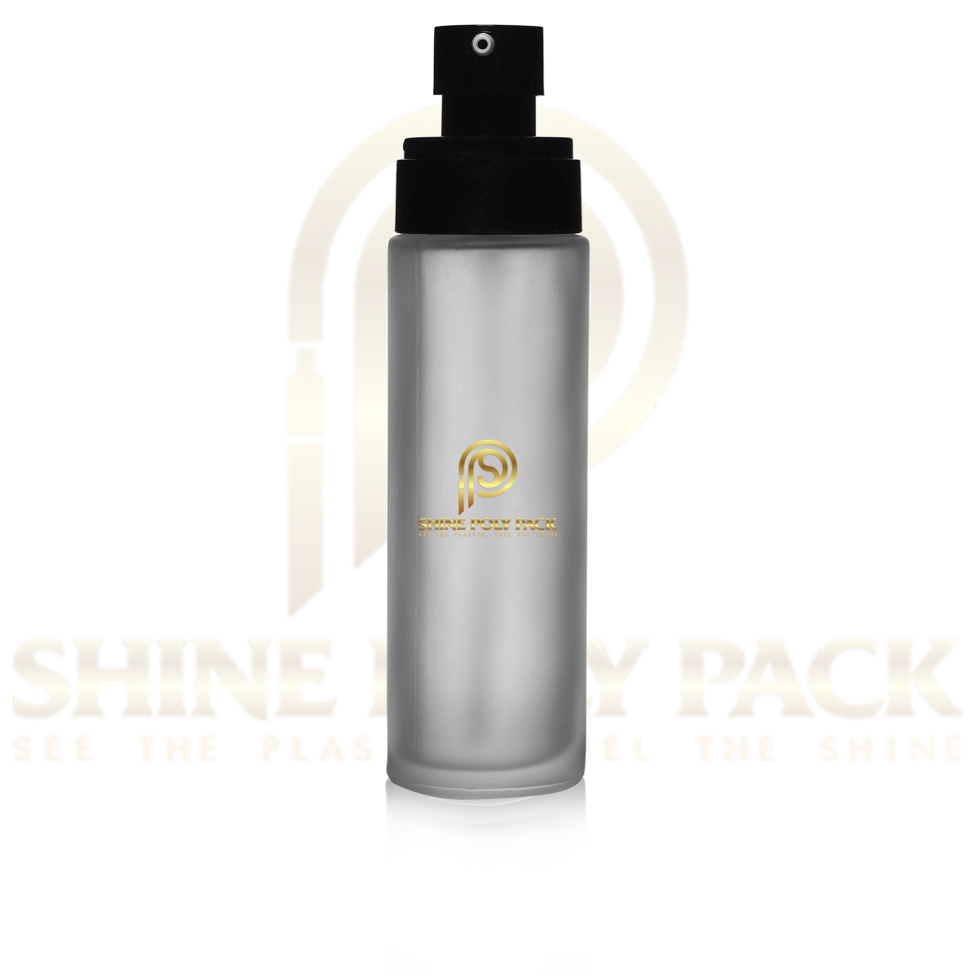 100ml Glass Flat Shoulder Dropper Frosted Bottle - Capacity: 100ml | Material: Glass, Color: Customizable, Sealing Type: Pump Sprayer, Surface Handling: Frost