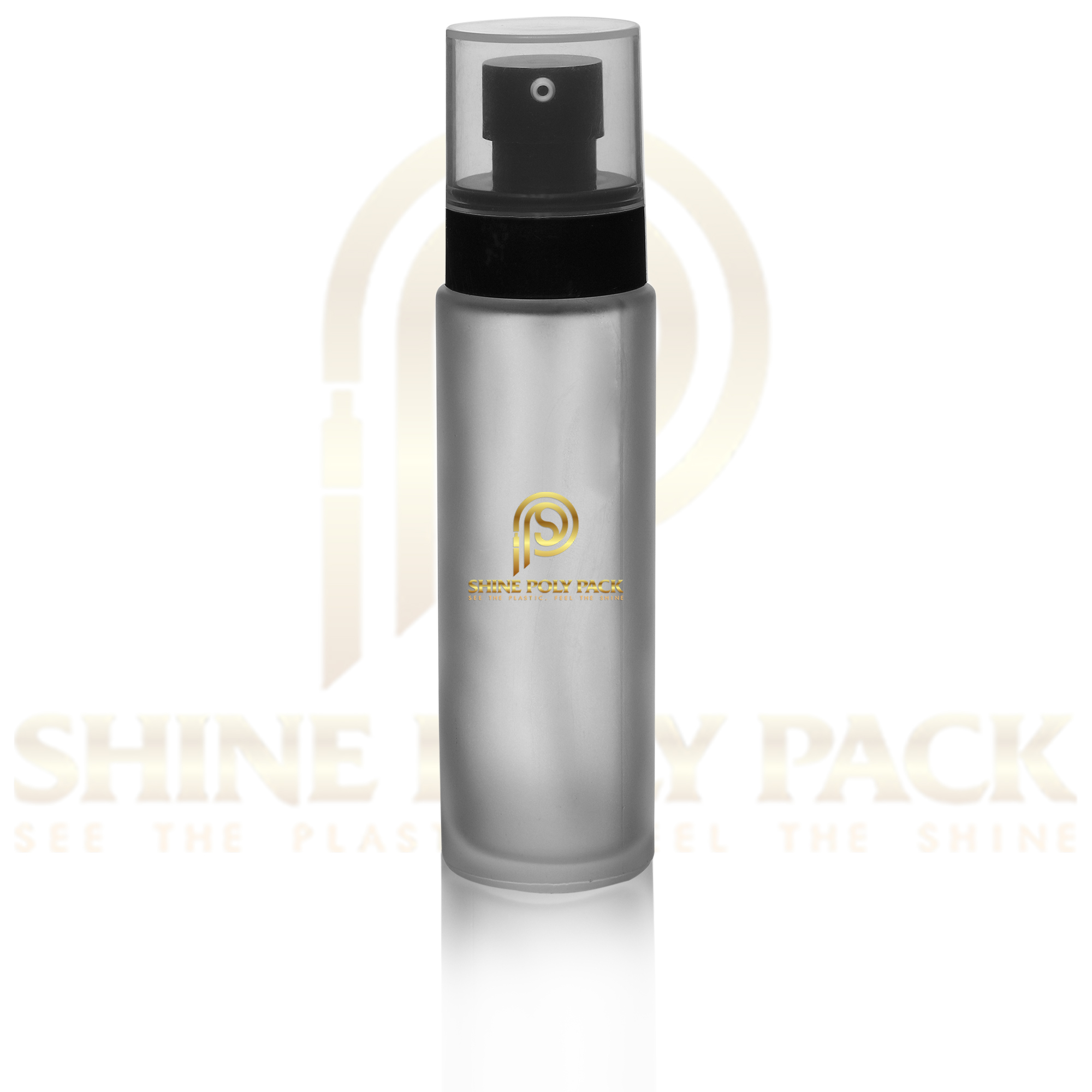 100ml Glass Flat Shoulder Dropper Frosted Bottle - Capacity: 100ml | Material: Glass, Color: Customizable, Sealing Type: Pump Sprayer, Surface Handling: Frost