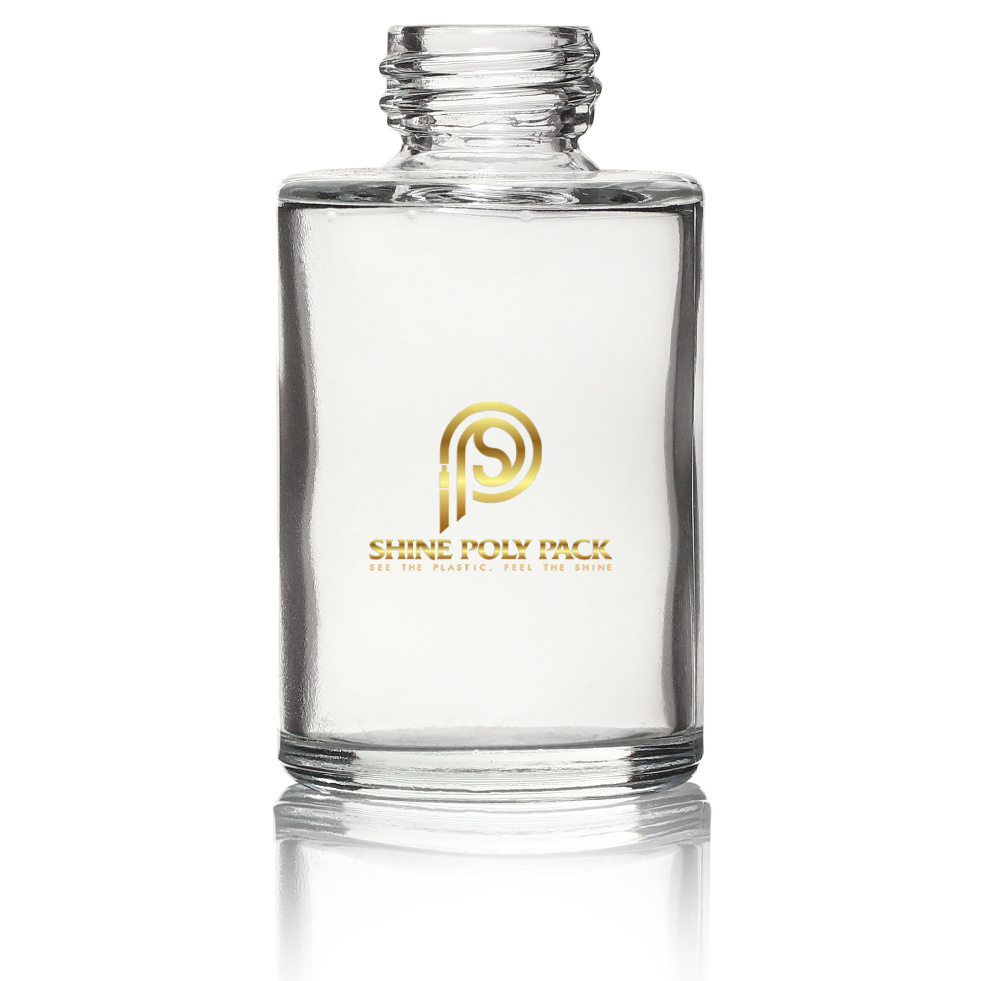 30ml Glass Flat Shoulder Dropper Bottle - Clear Frosted, Round Shape | Superior Strength, Dimensional Accuracy, Versatile For Chemical And Pharmaceutical Use