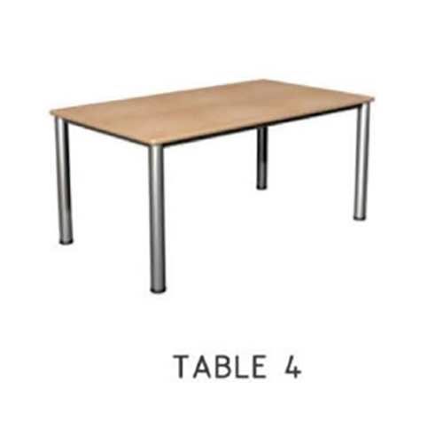 Designer Cafeteria Table No Assembly Required