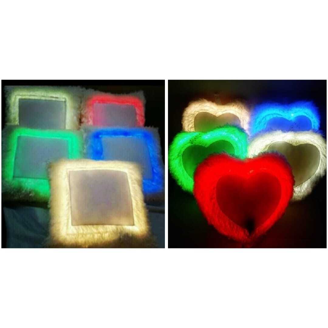 Multicolor Sublimation Led Square Cushion
