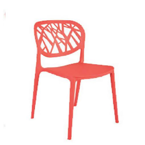 Axis Shell Cafe Chair - Iron And Abs, Green Color | Modern Design, Durable, Easy To Clean, Lightweight, Rust Proof