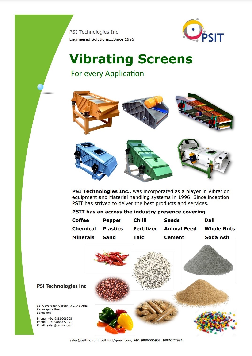 Heavy Duty Single Deck Vibrating Screen