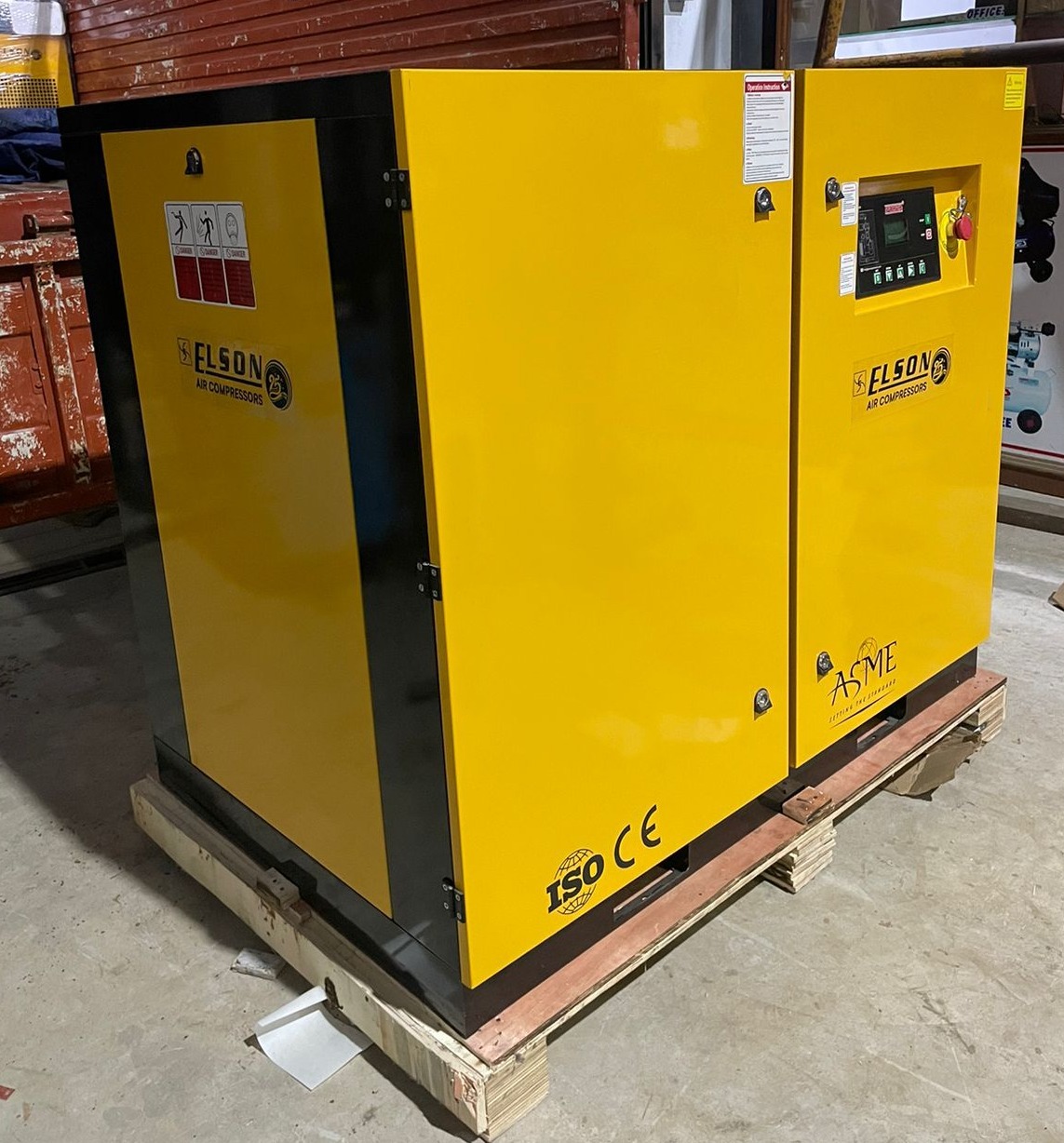 40 Hp Screw Compressor - Model El-300 | Iso Ce Certified, Durable Design, Easy Installation, Efficient Cooling, Low Noise, Simple Controls