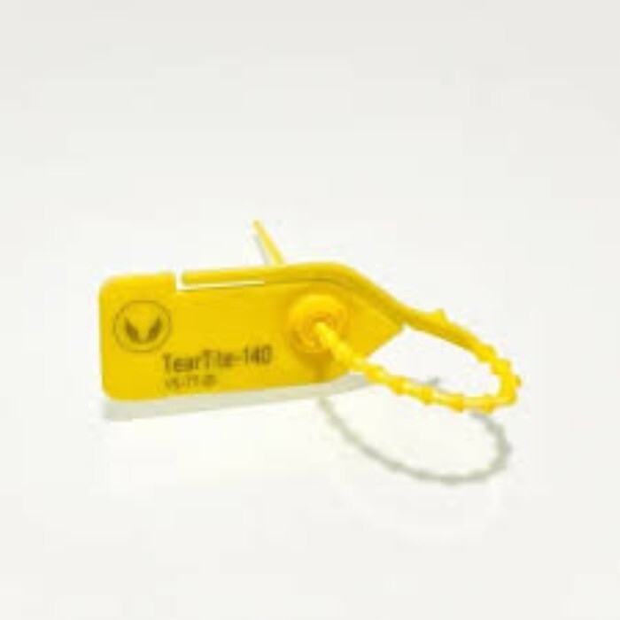 Fire Extinguisher Security Seals - Plastic, Yellow | Industrial Application, Durable Security Measures for Enhanced Fire Safety