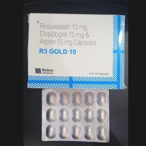R3 गोल्ड 10 कैप्सूल सामान्य दवाएं