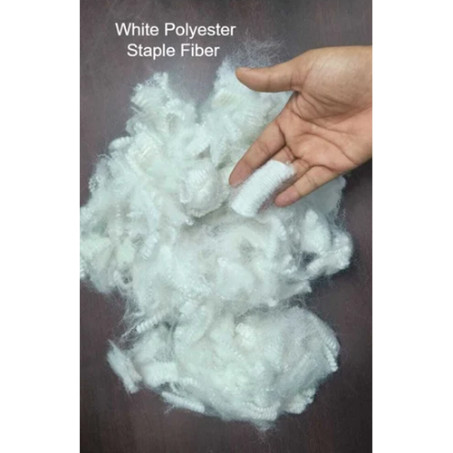White Polyester Staple Fibre - 100% Eco-friendly Material, Raw Pattern For Filling Material And Non-woven Fabric