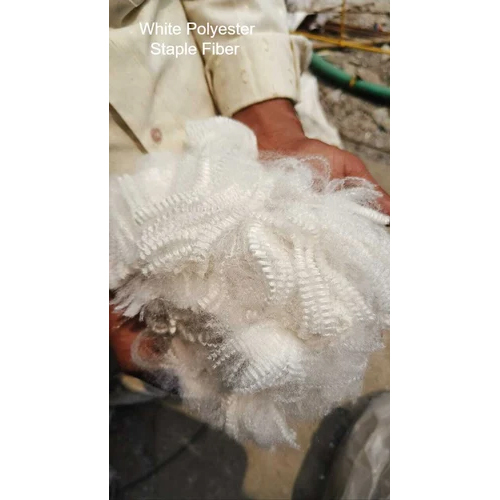 White Polyester Staple Fibre - 100% Eco-friendly Material, Raw Pattern For Filling Material And Non-woven Fabric