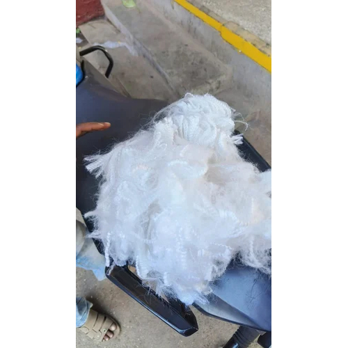 64 Mm Polyester Staple Fibre - 60 Mm Fiber Length, 100% Fineness | Eco-friendly, Raw Pattern, Ideal For Filling Material And Non-woven Fabric