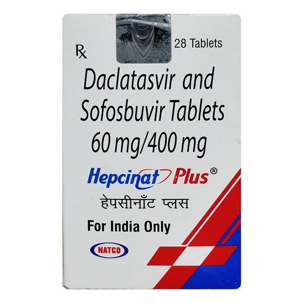 Hepcinat Plus - Tablets With Sofosbuvir 400mg & Daclatasvir 60mg | Treatment For Chronic Hepatitis C, Suitable For Adults & Teenagers