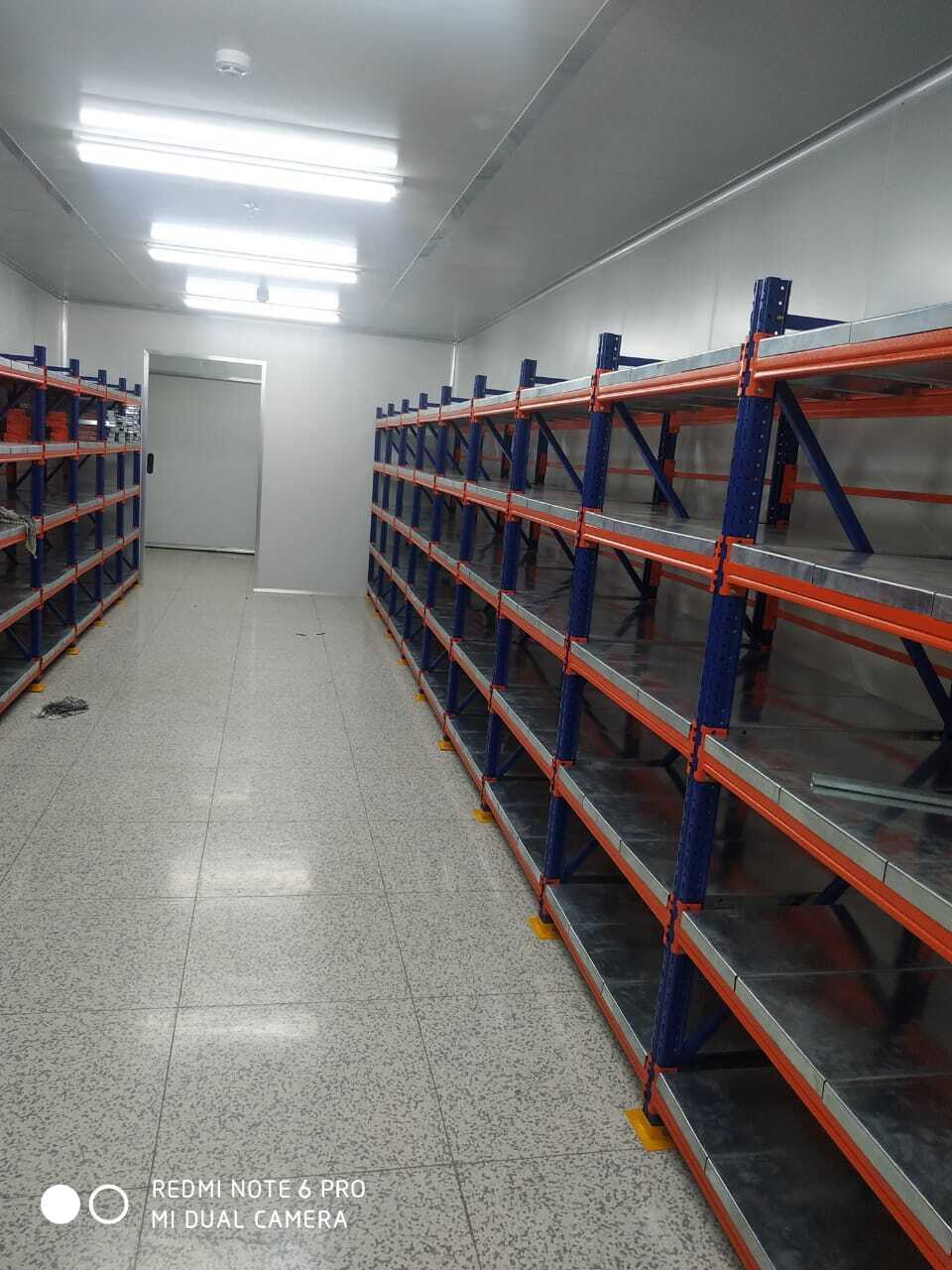 Heavy Duty Rack - Mild Steel, 2 Layers, 4 Shelves, Load Per Layer >500 Kg, Blue | Bulk Storage, Durable Build, Easy Access, Space Saving